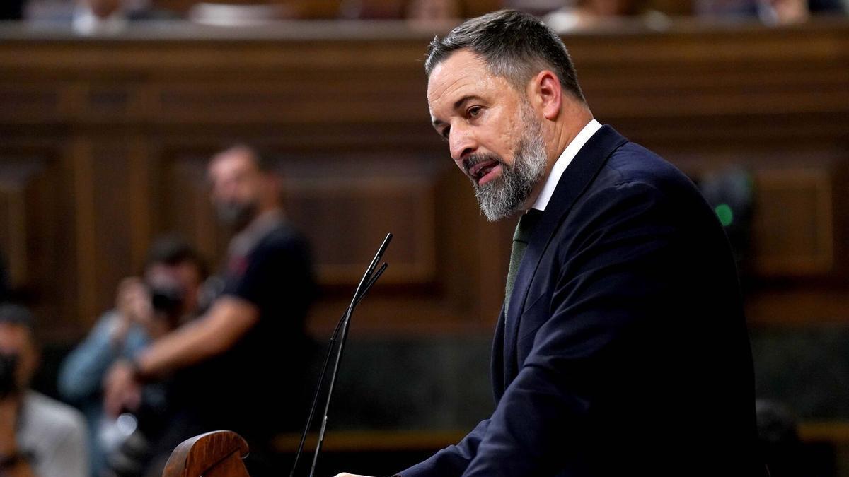 Santiago Abascal, en el Congreso de los Diputados, en una imagen de archivo.