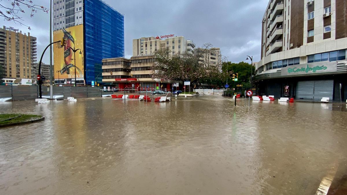 Imagen de archivo de una de las inundaciones de la DANA en Málaga .