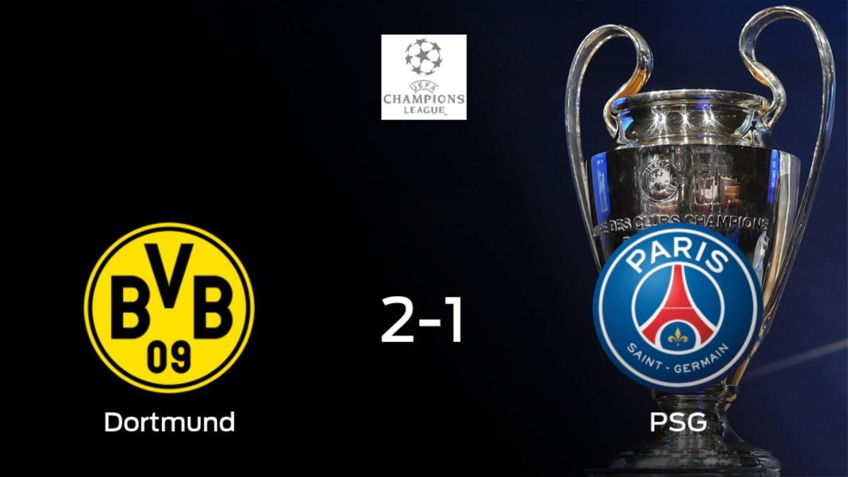 El Borussia Dortmund se pone por delante por 2-1 en la eliminatoria frente al París S. Germain