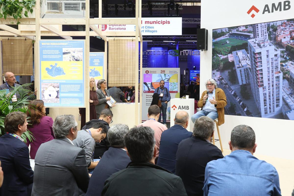 Antonio Balmón, alcalde de Cornellà y vicepresidente ejecutivo del Àrea Metropolitana de Barcelona, durante una ponencia en el Smart City Expo 2025.