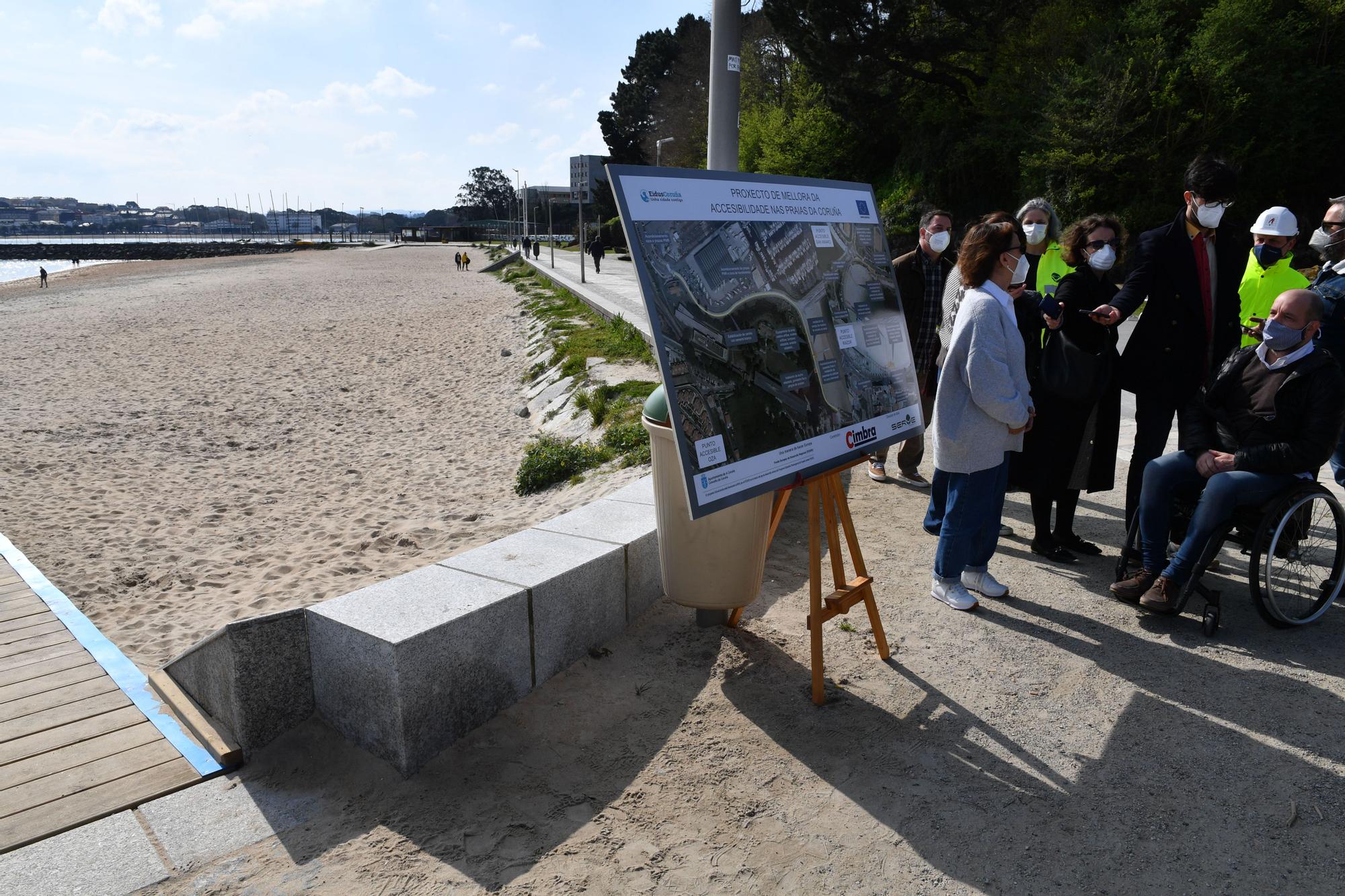 Obras en los paseos de acceso a las playas