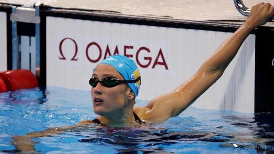 Mireia Belmonte, tras ser cuarta en 800 libres.