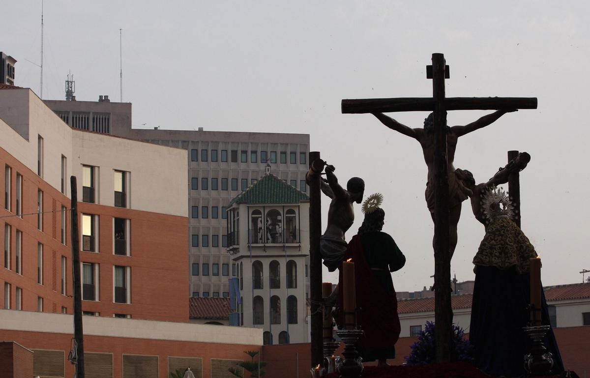 Otro detalle del grupo escultórico del Cristo del Perdón, de Dolores del Puente.
