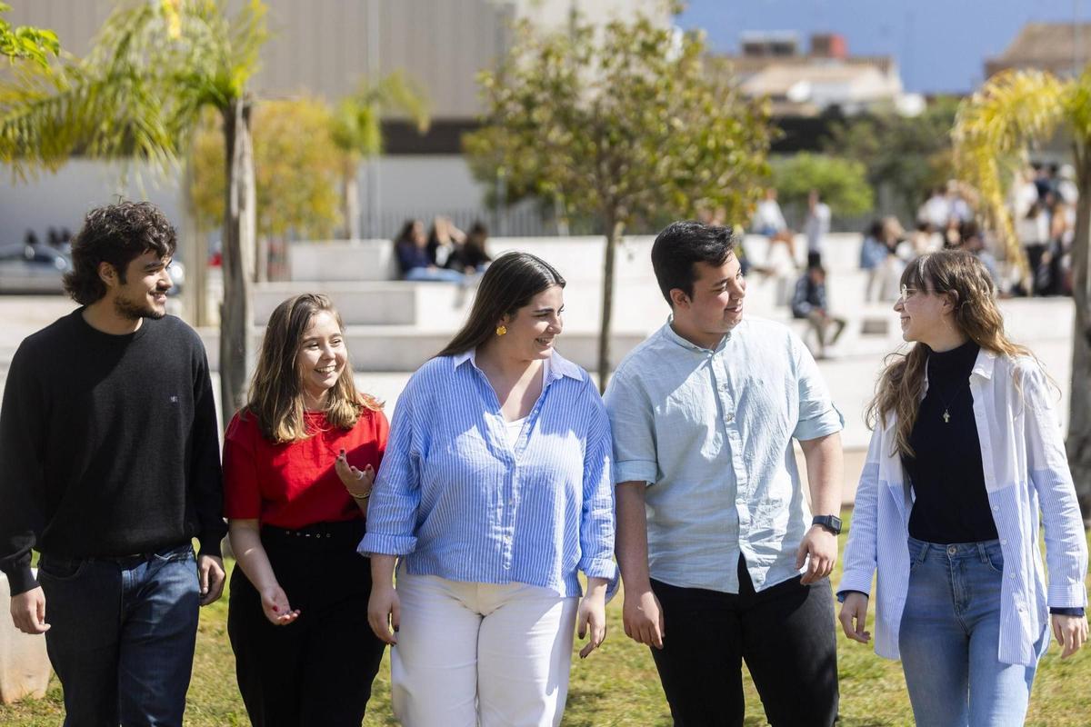 Estudiantes de la UCH-CEU de Políticas, en una imagen reciente