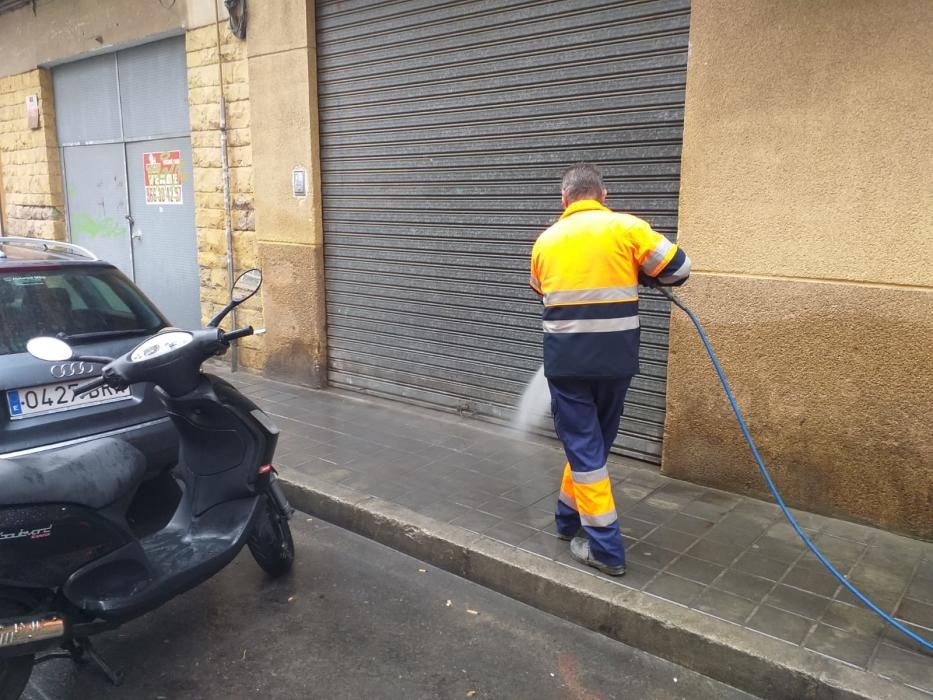 Desinfección de calles en Alicante