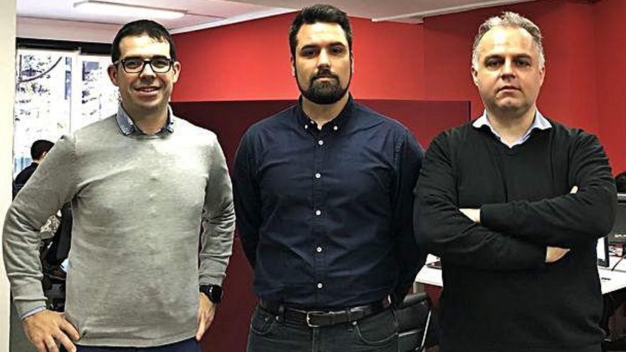 Pere Simón, David Casellas i Lluís Alsina, fundadors de Pridatect.