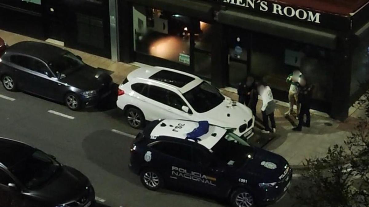 Intervención de la Policía Nacional en La Madrila Alta de Cáceres.