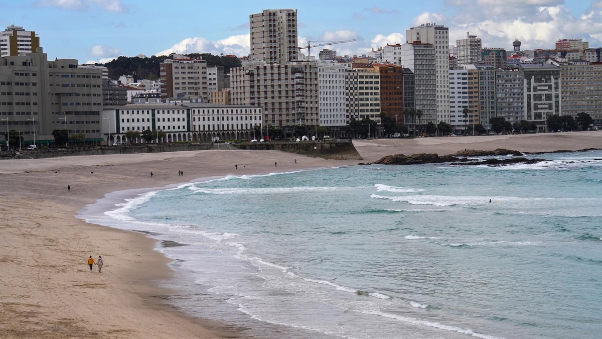 Una playa gallega.