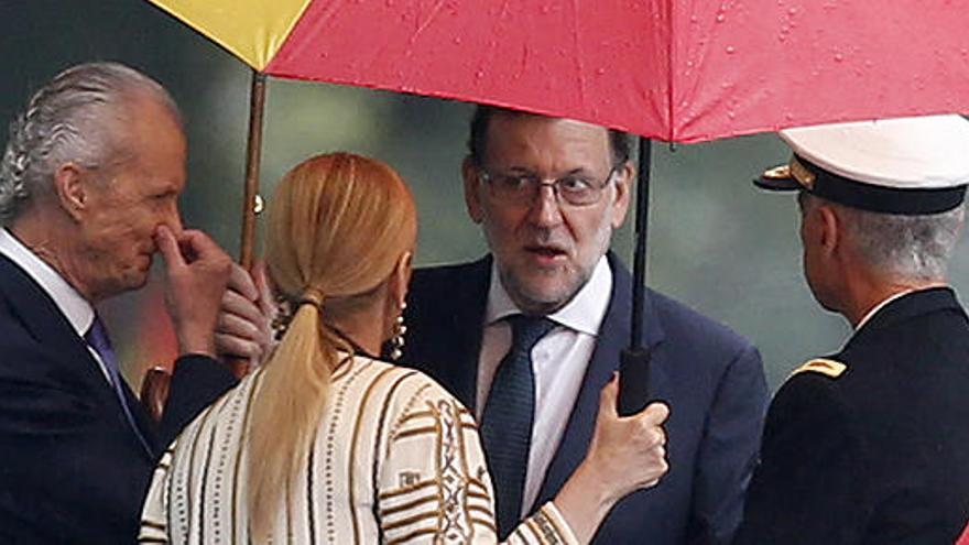 Marian Rajoy, durante la celebración del 12 de Octubre.