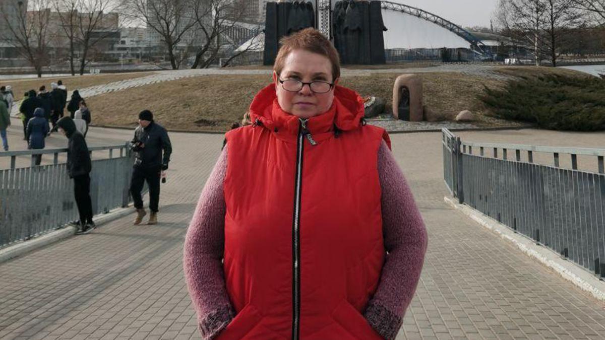 Svitlana Sinak, abuela de una niña deportada.