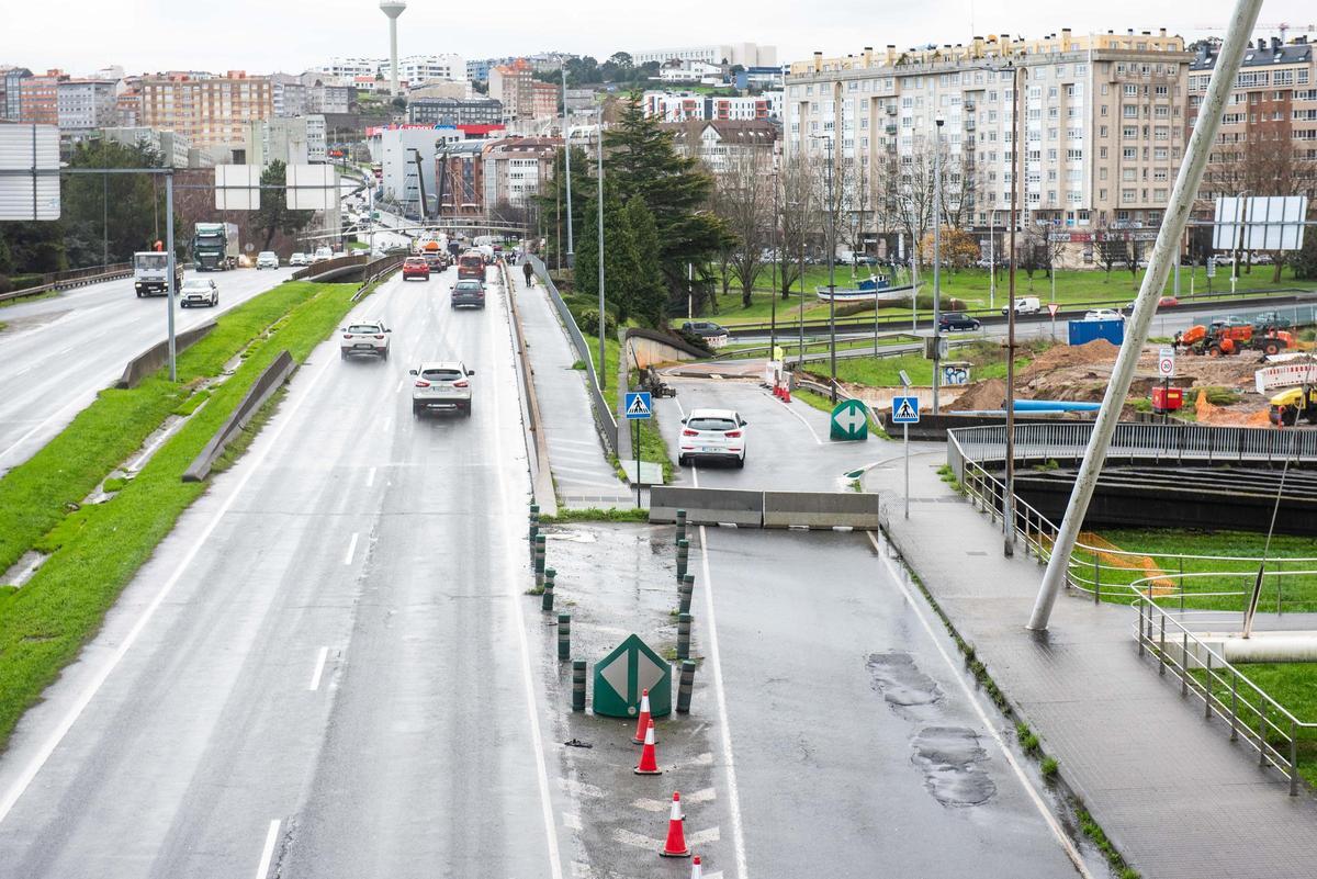 Corte en San Cristóbal hacia Alfonso Molina