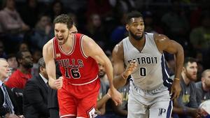 Pau Gasol contra Detroit Pistons