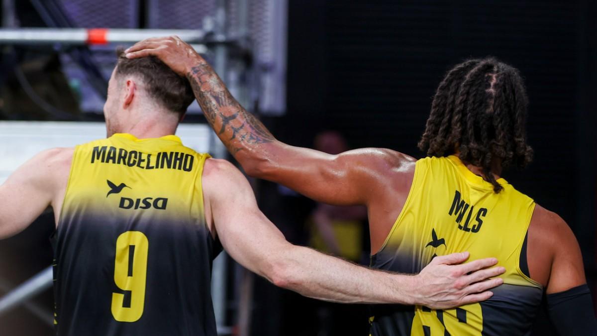 Marcelinho Huertas y Patty Mills brillaron en la victoria tinerfeña en el Palacio