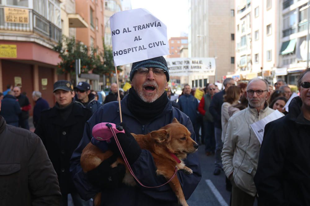 Protesta ciudadana por el tranvía al Civil