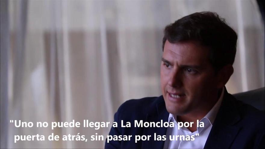 Entrevista a Albert Rivera: "No se puede llegar a La Moncloa por la puerta de atrás"