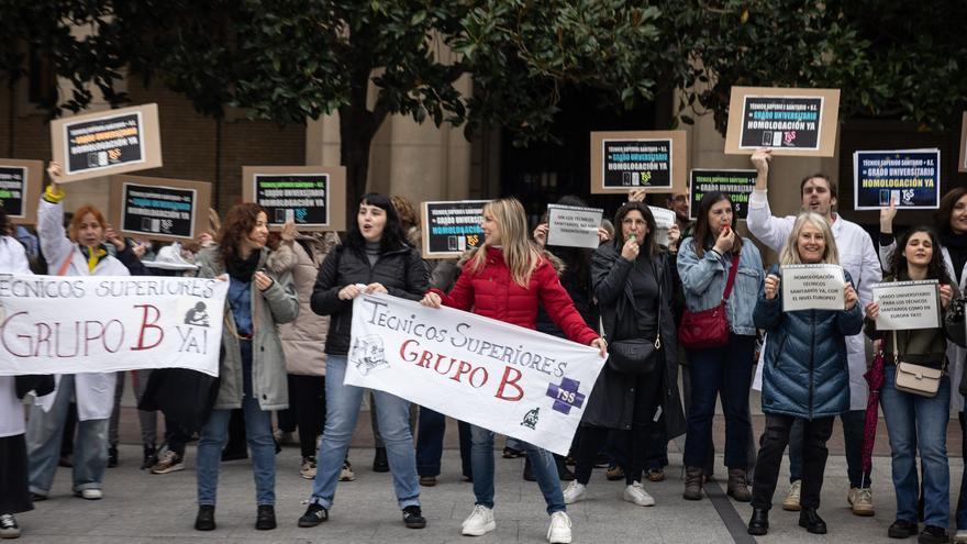 Los técnicos superiores sanitarios salen a la calle y alzan la voz: &quot;Estamos cansados de sentirnos invisibles&quot;