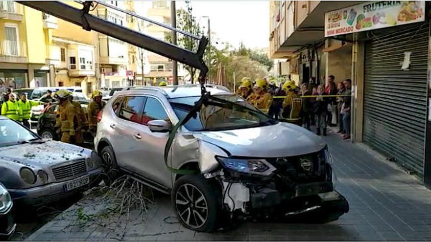 Dos peatones heridos en un atropello en la calle Industria de Palma