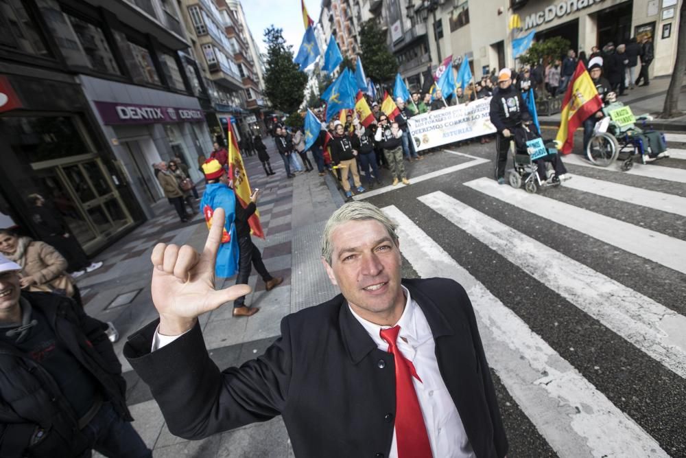 Manifestación de policías en Asturias