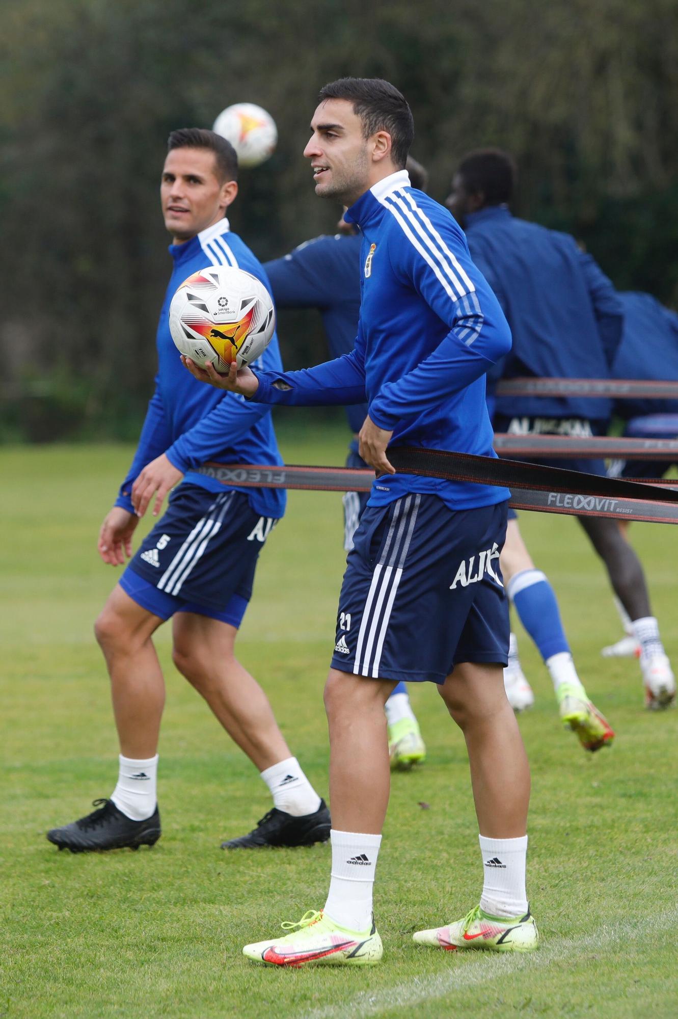 Las imágenes del entrenamiento del Oviedo