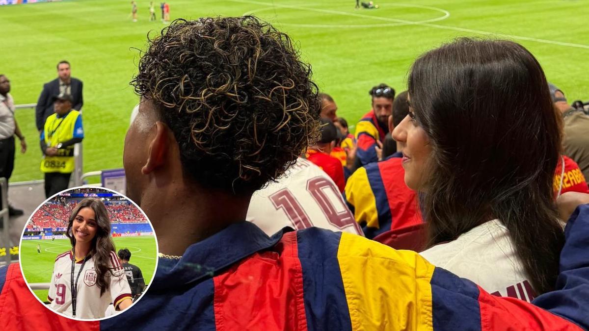 Lamine Yamal con su novia Inés García