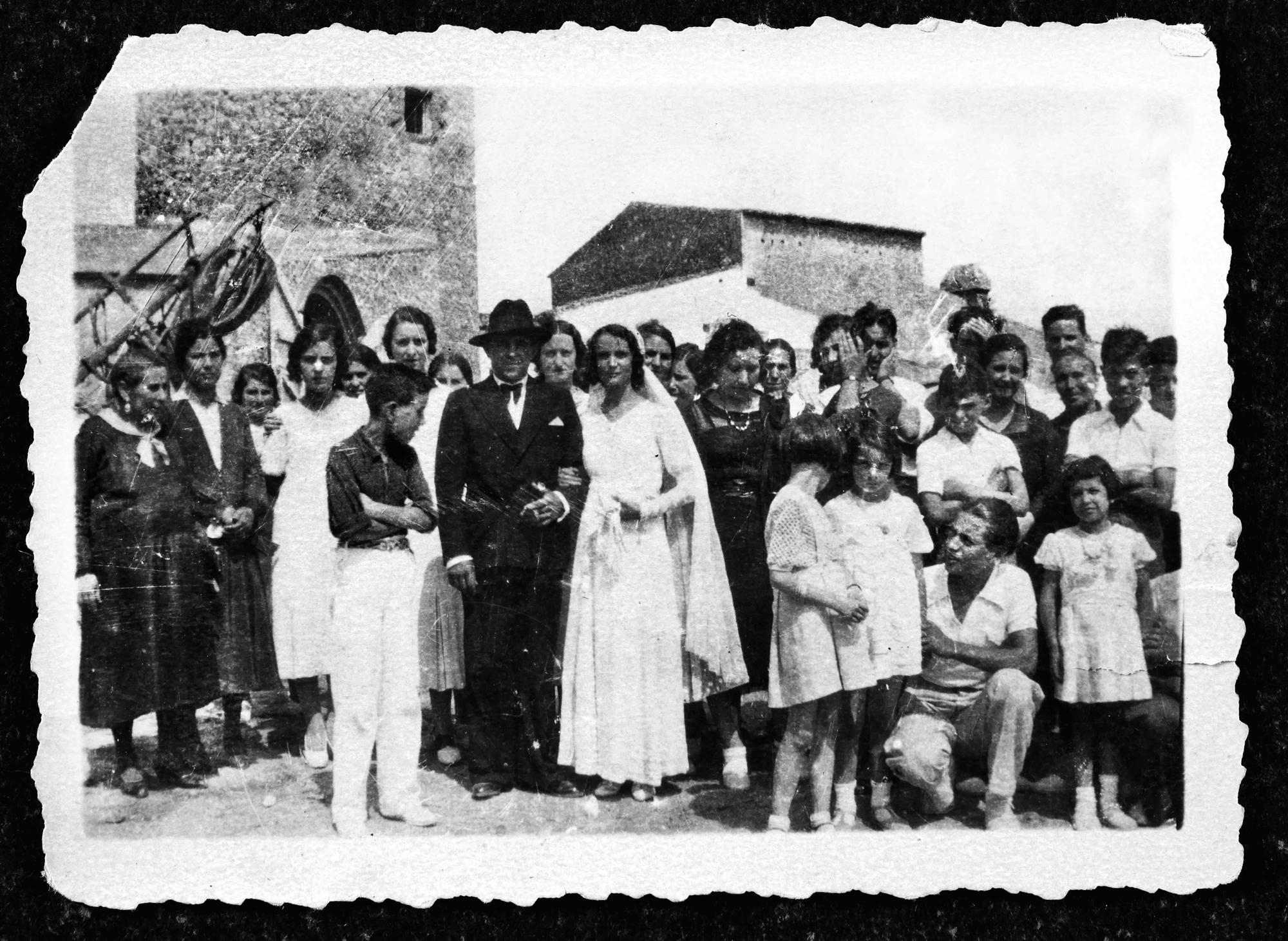 Casament a pagès, als masos de les Corts.