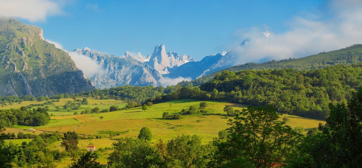 El  Parque Nacional de los Picos de Europa.