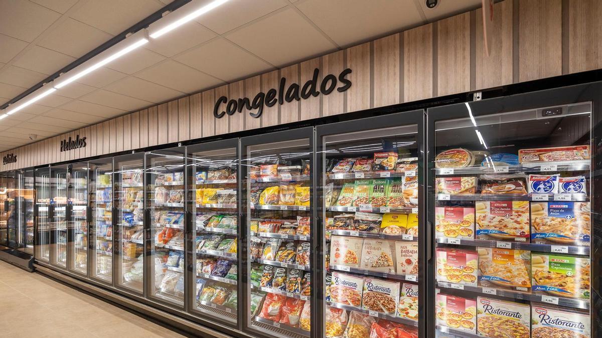 Sección de congelados SPAR La Jurada