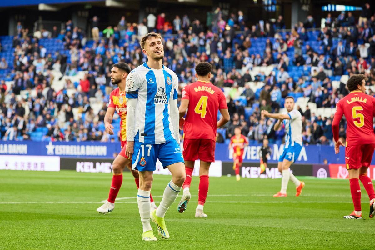 Jofre Carreras, con cara de pocos amigos