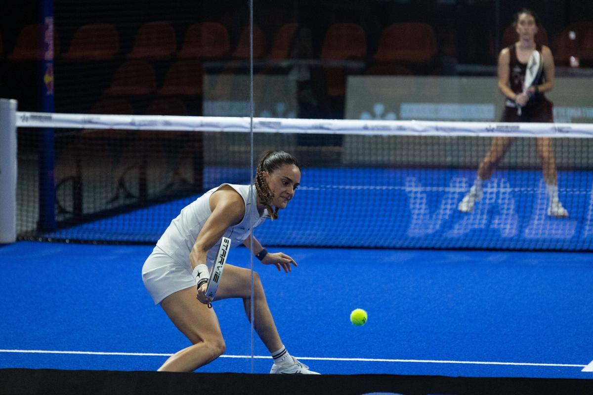 Valencia. VLC SPD. Tamara Icardo en el padel. Partido Valenzuela/ Dominguez contra Icardo/Jensen. La Alqueria del Basket