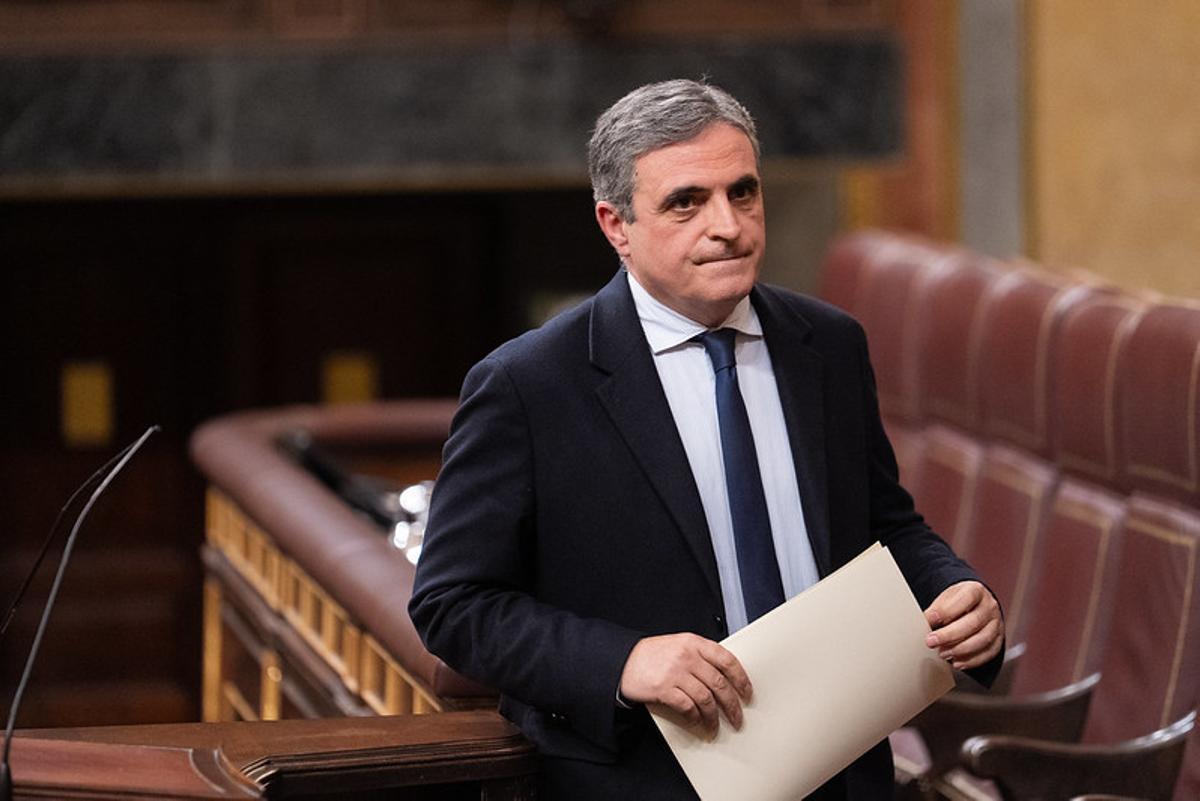 José Vicente Marí Bosó, del Grupo Popular, tras su intervención en el Congreso el pasado martes
