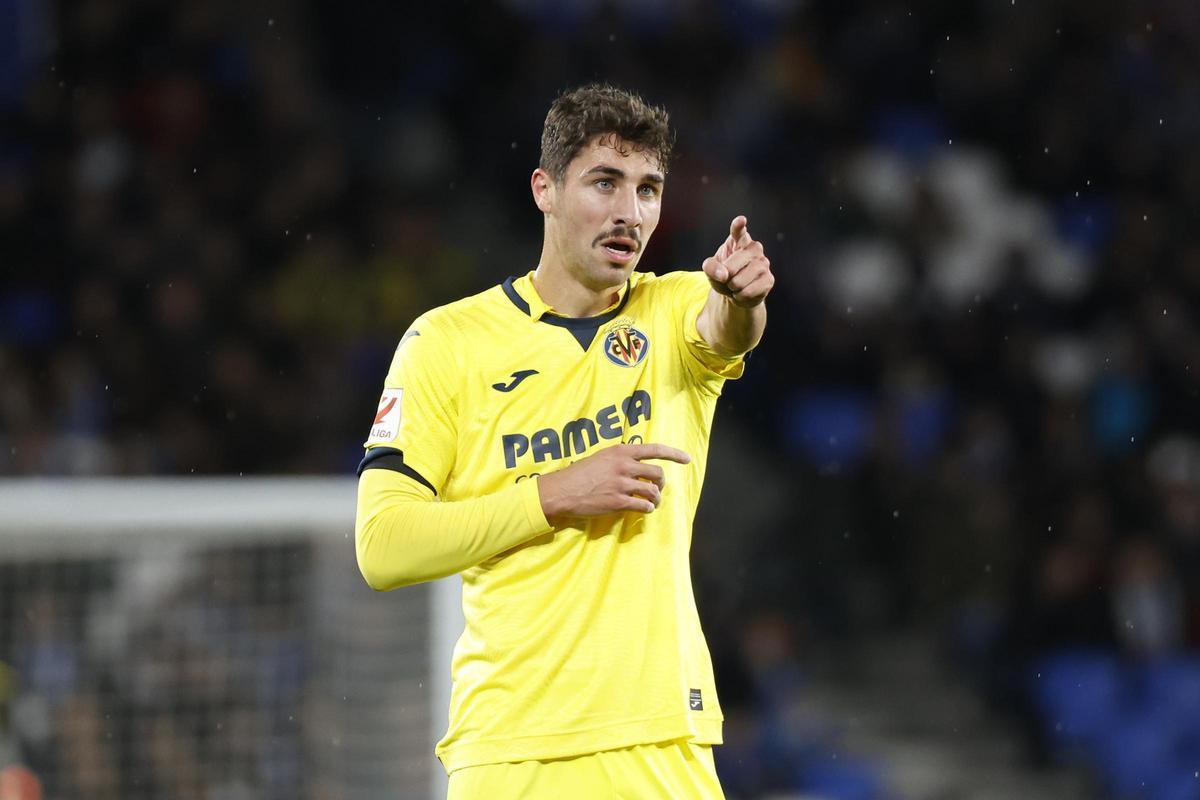 Comesaña, concentrado durante el Real Sociedad-Villarreal.