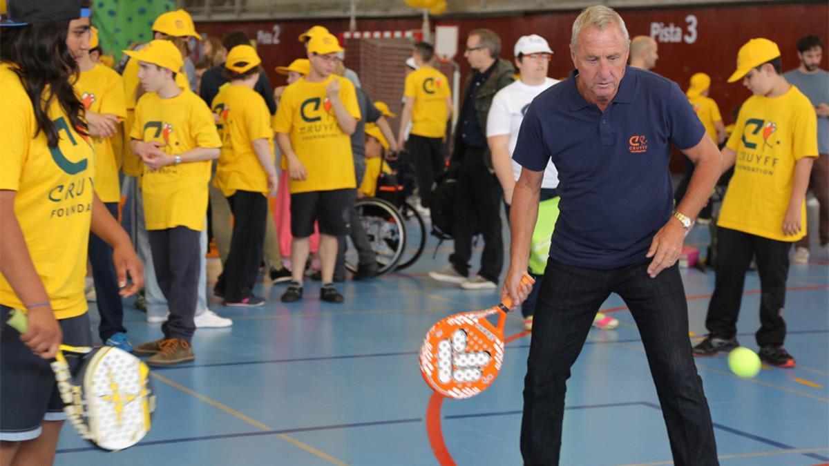 Johan Cruyff estuvo siempre comprometido e identificado con los valores de su Fundación