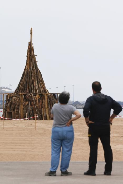 Preparativos San Juan en Gijón