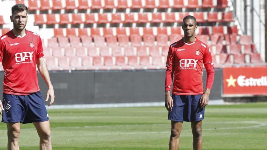 Alcalá i Ramalho durant un entrenament a Montilivi