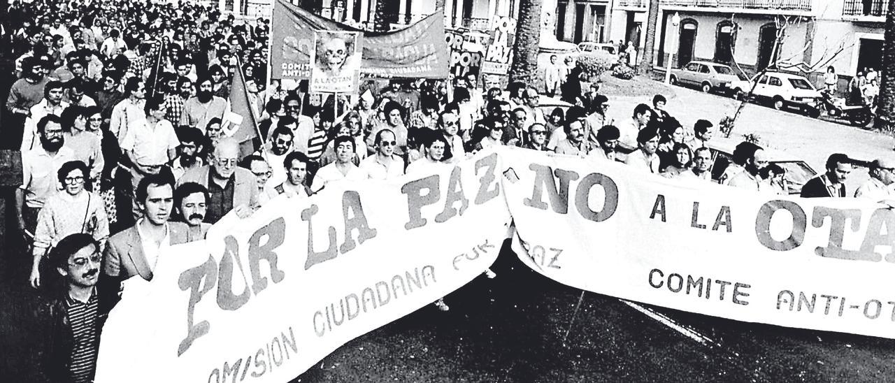 Manifestación en Las Palmas de Gran Canaria.