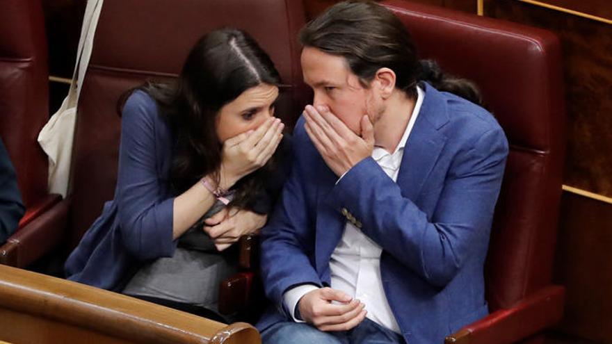 Pablo Iglesias e Irene Montero.