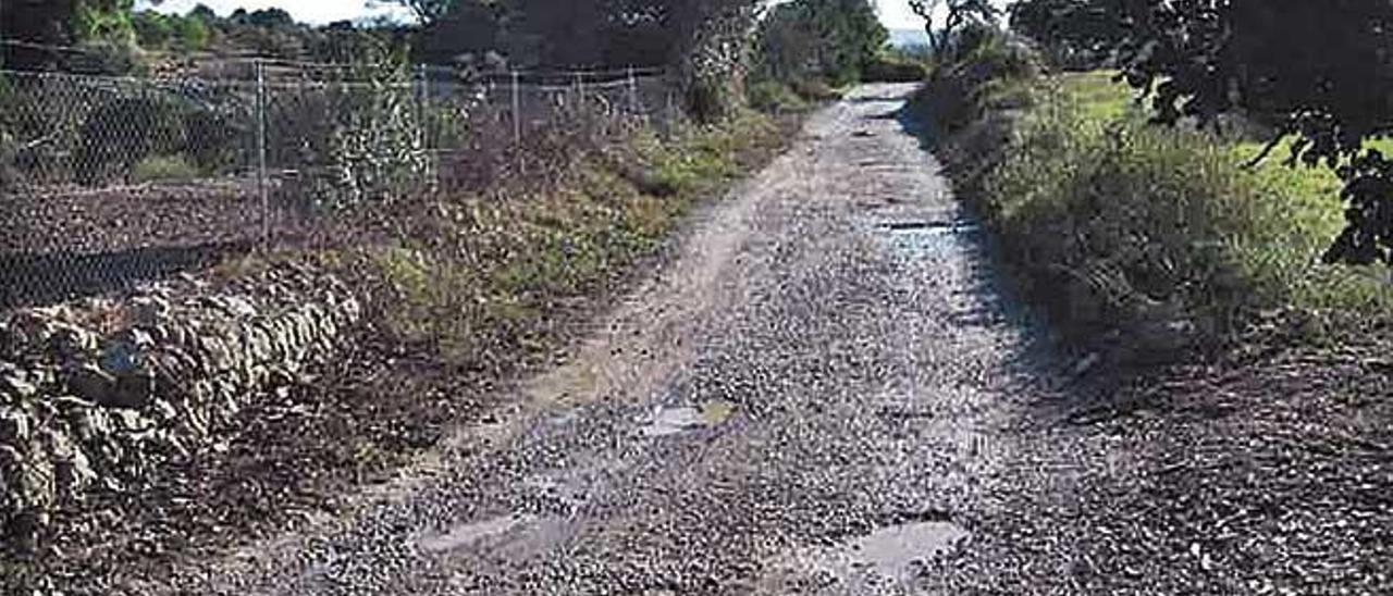 Zona por la que se harÃ¡ la conducciÃ³n de agua entre Maria y Petra.