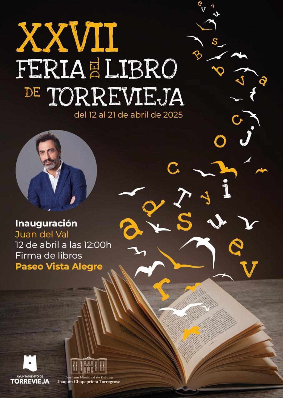 Cartel anunciador de la Feria del Libro de Torrevieja 2025