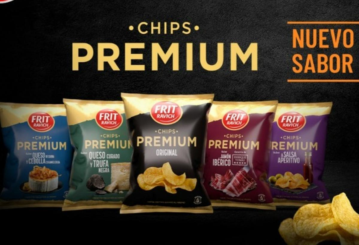 Surtido de patatas fritas con sabores de Frit Ravich.