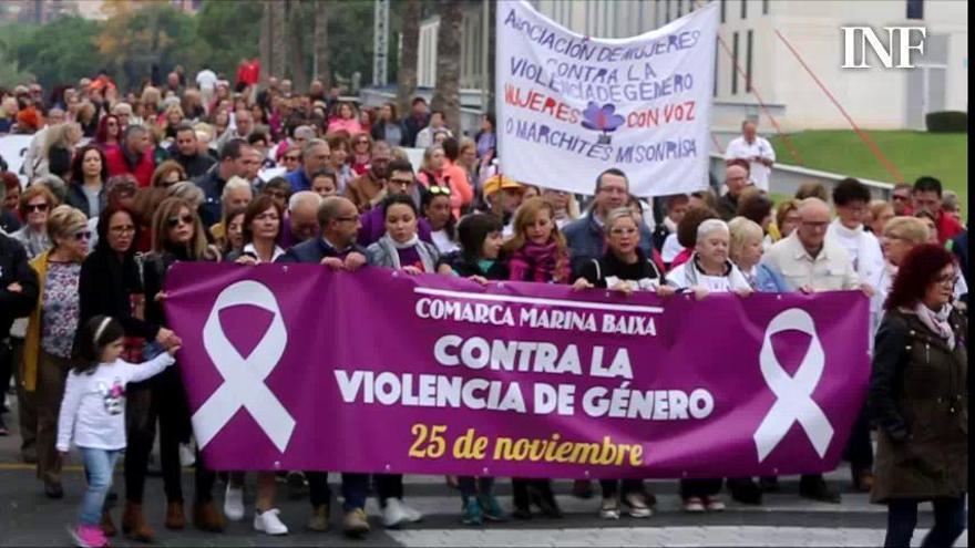 Benidorm se une contra la violencia de género