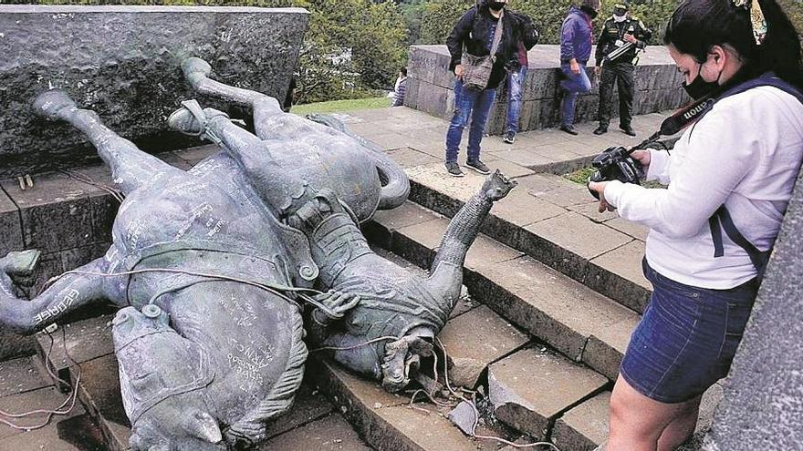 El Gobierno colombiano restaurará la estatua de Sebastián de Belalcázar