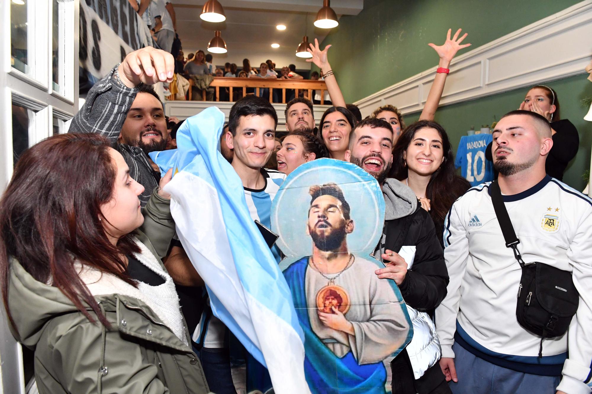 A Coruña celebra la victoria de Argentina en el Mundial