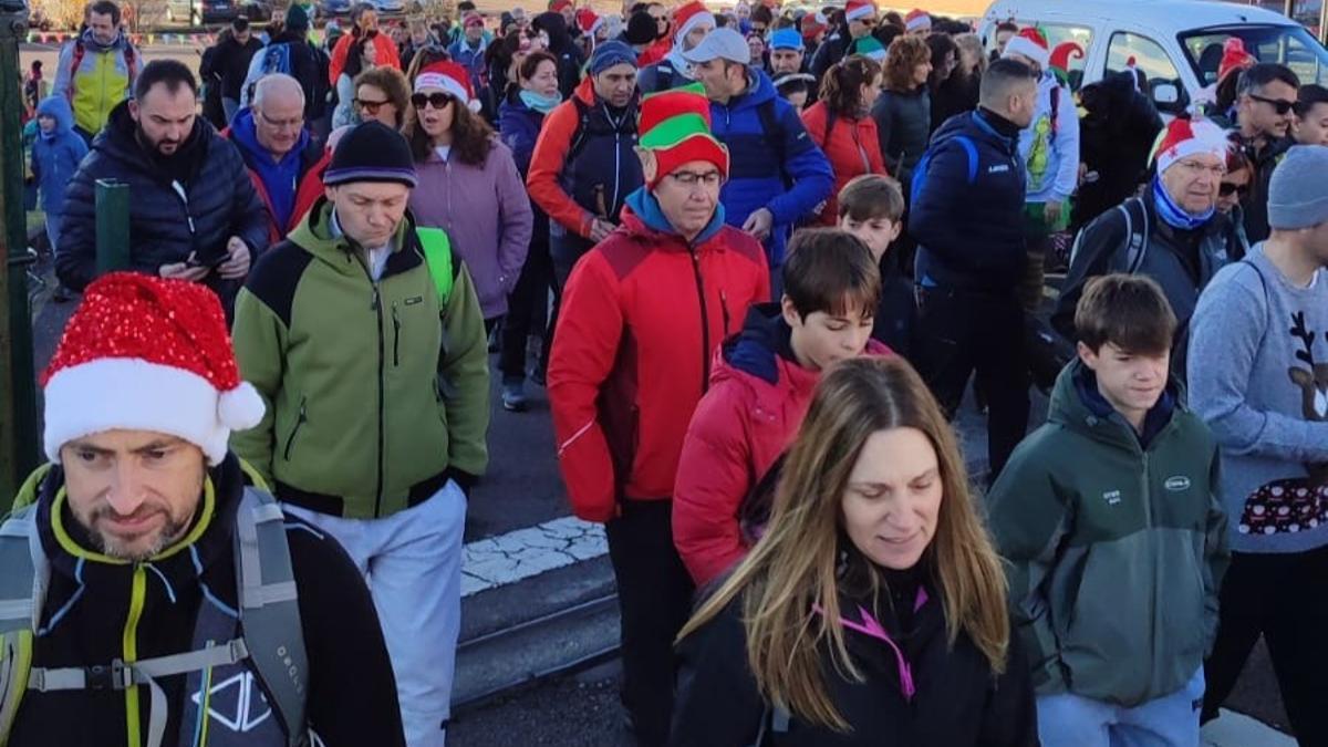 Participantes en la marcha.