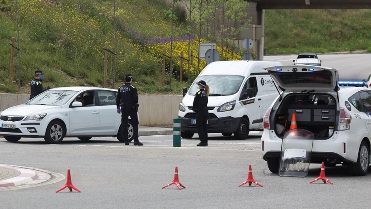 Control de la policia local d'Olesa de Montserrat