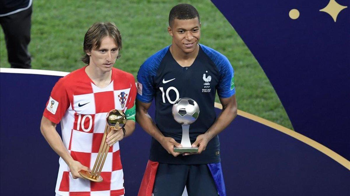 Modric y Mbappé, mejor jugador y mejor joven del Mundial de Rusia 2018