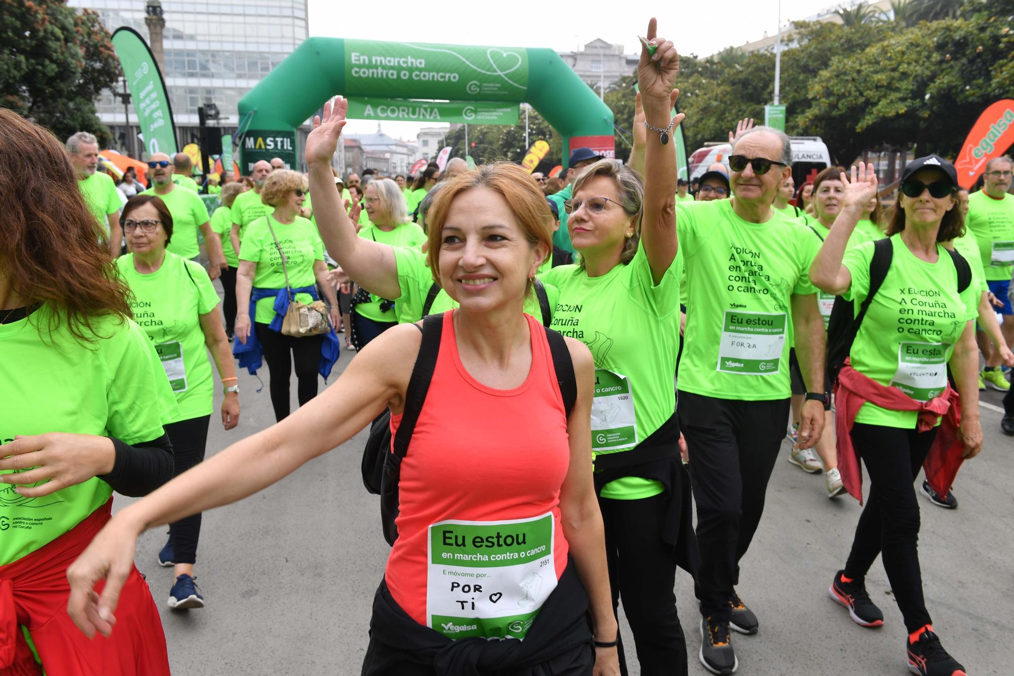 Más de 2.400 participantes en la Andaina Solidaria Contra o Cancro en A Coruña