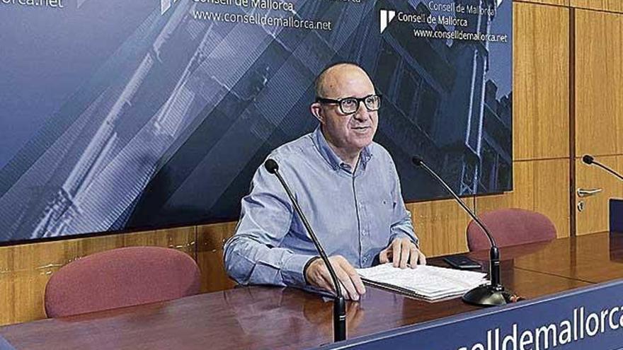 El portavoz del PSIB en el Consell, Andreu Alcover.