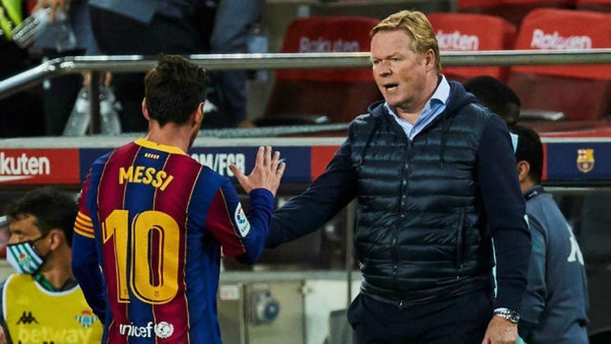 Koeman: El Barça siempre es mejor con Messi