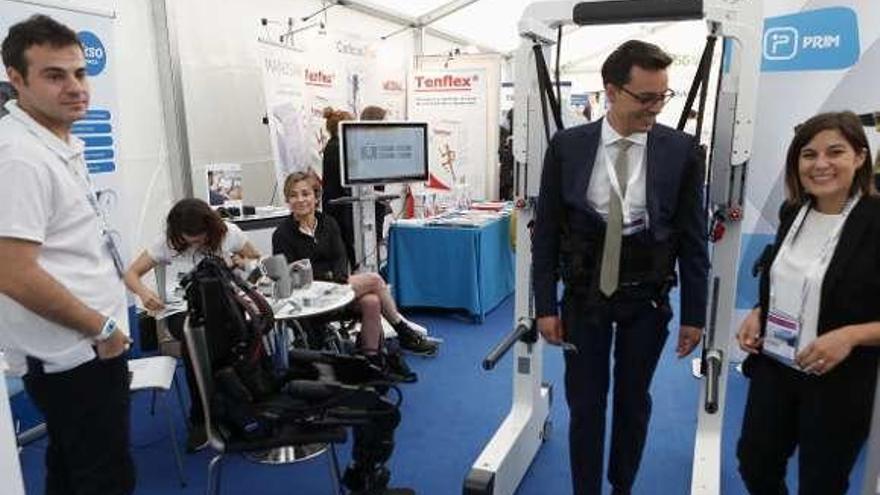 Varias empresas exponen sus avances tecnológicos en el marco del congreso nacional de rehabilitación.