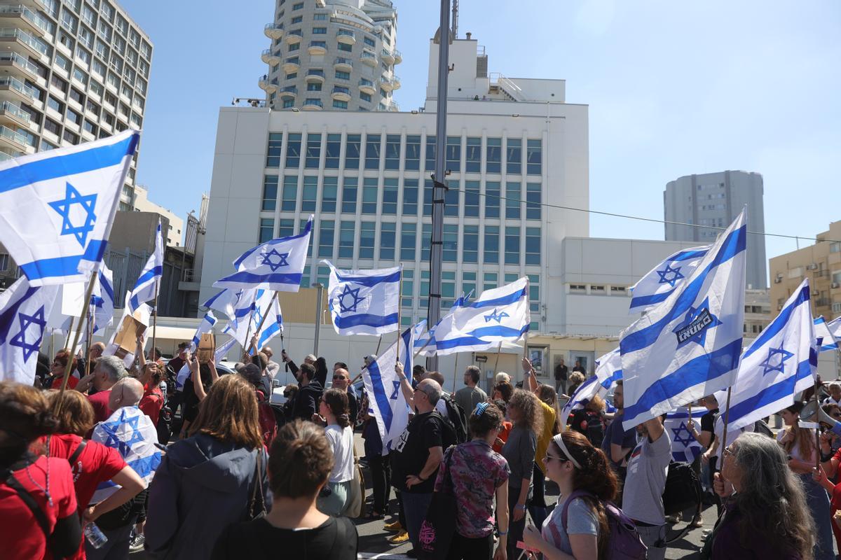 Protestas en Tel Aviv por la polémica reforma judicial del Gobierno de Netanyahu